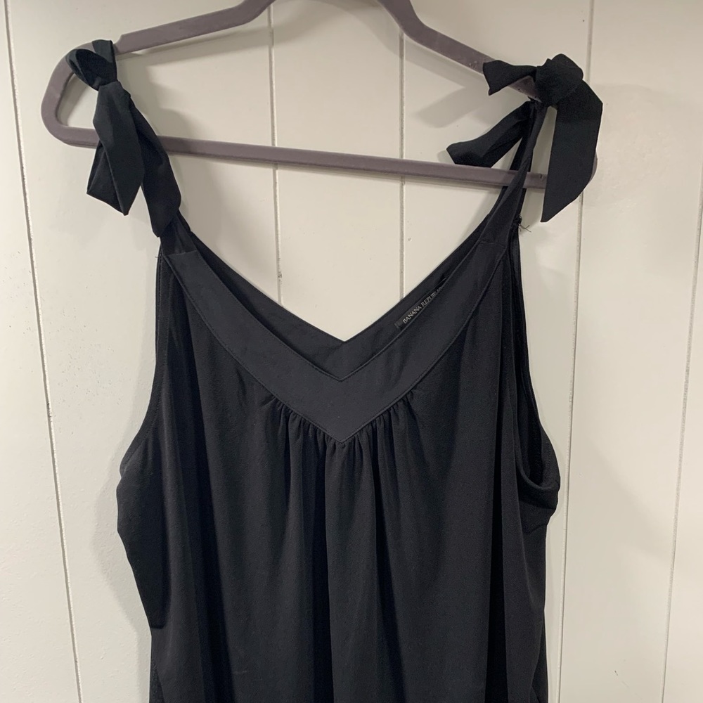 Banana Republic tie bow dressy tank